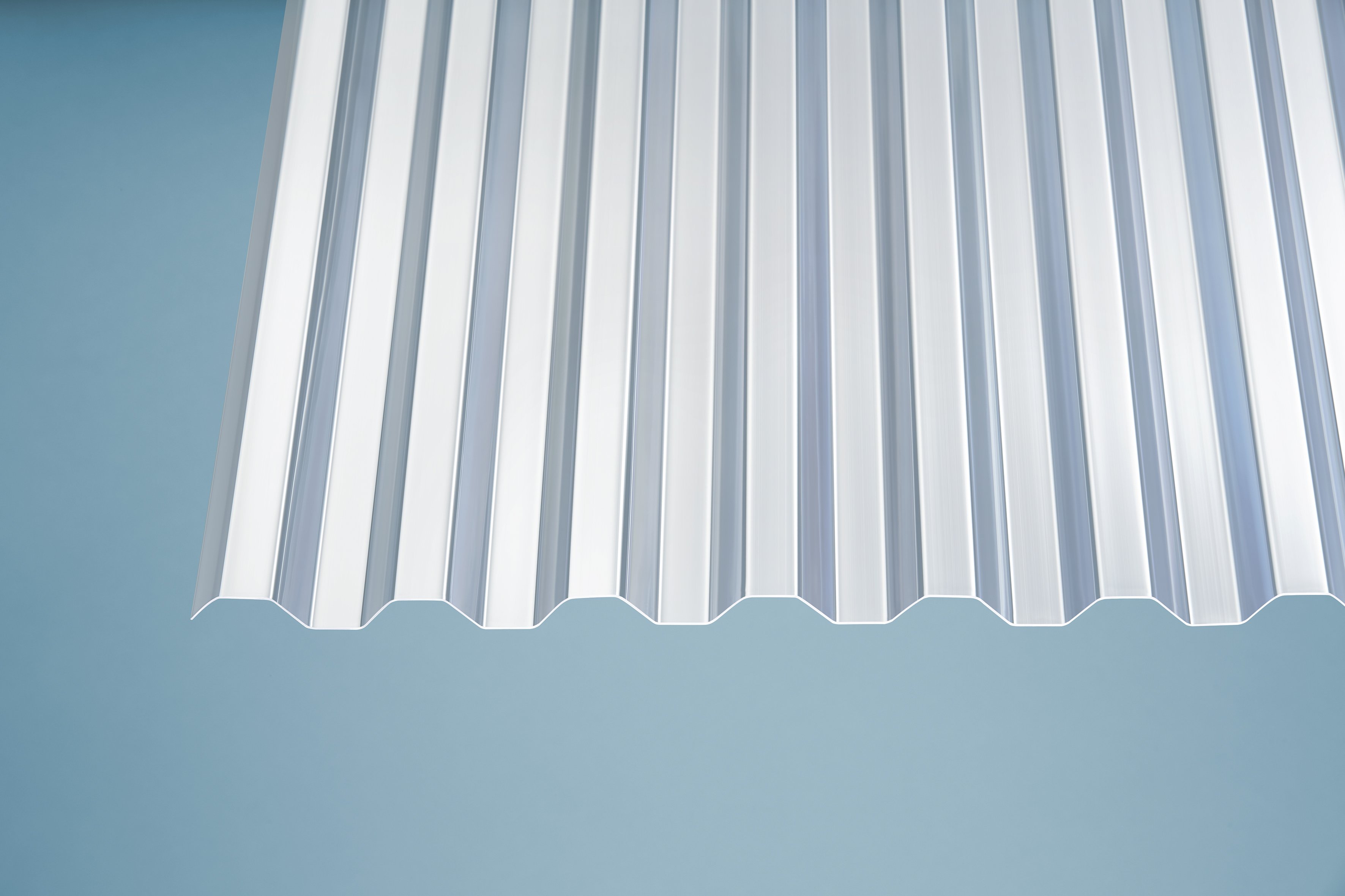 PVC Wellplatten 0,8 mm trapez klar
