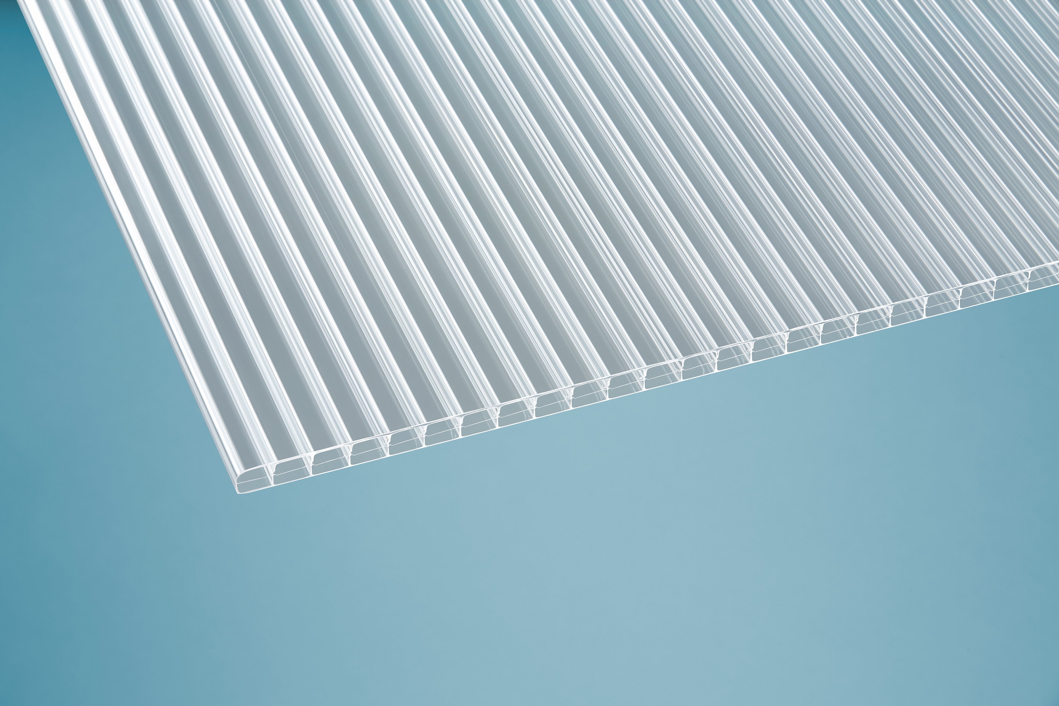 Polycarbonat Hohlkammerplatten 16 mm blueline klar