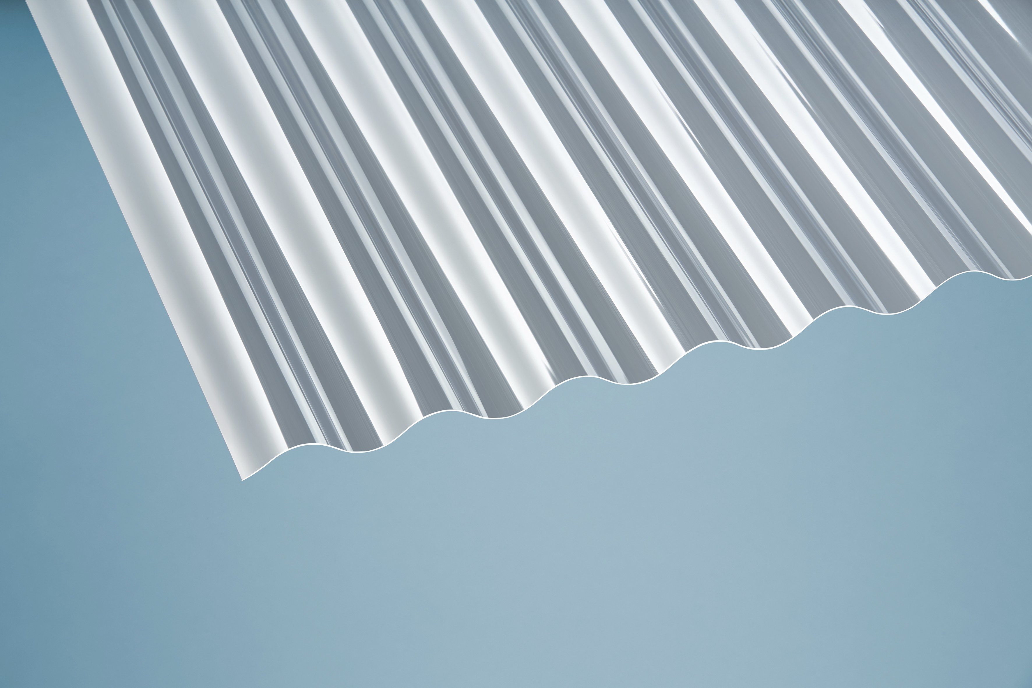 PVC Wellplatten 0,8 mm sinus klar
