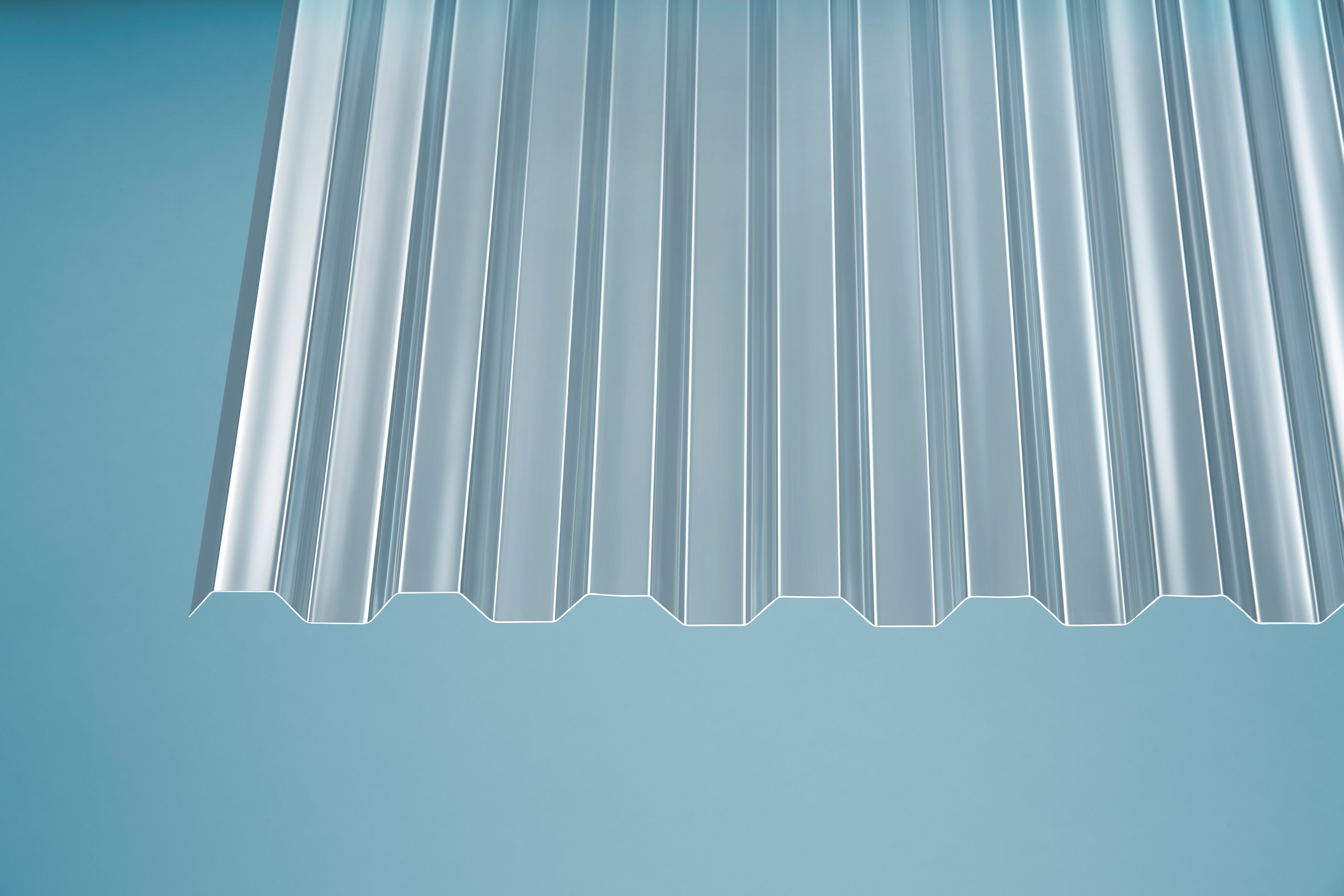 PC Profilplatten Trapez klar 0,8 mm