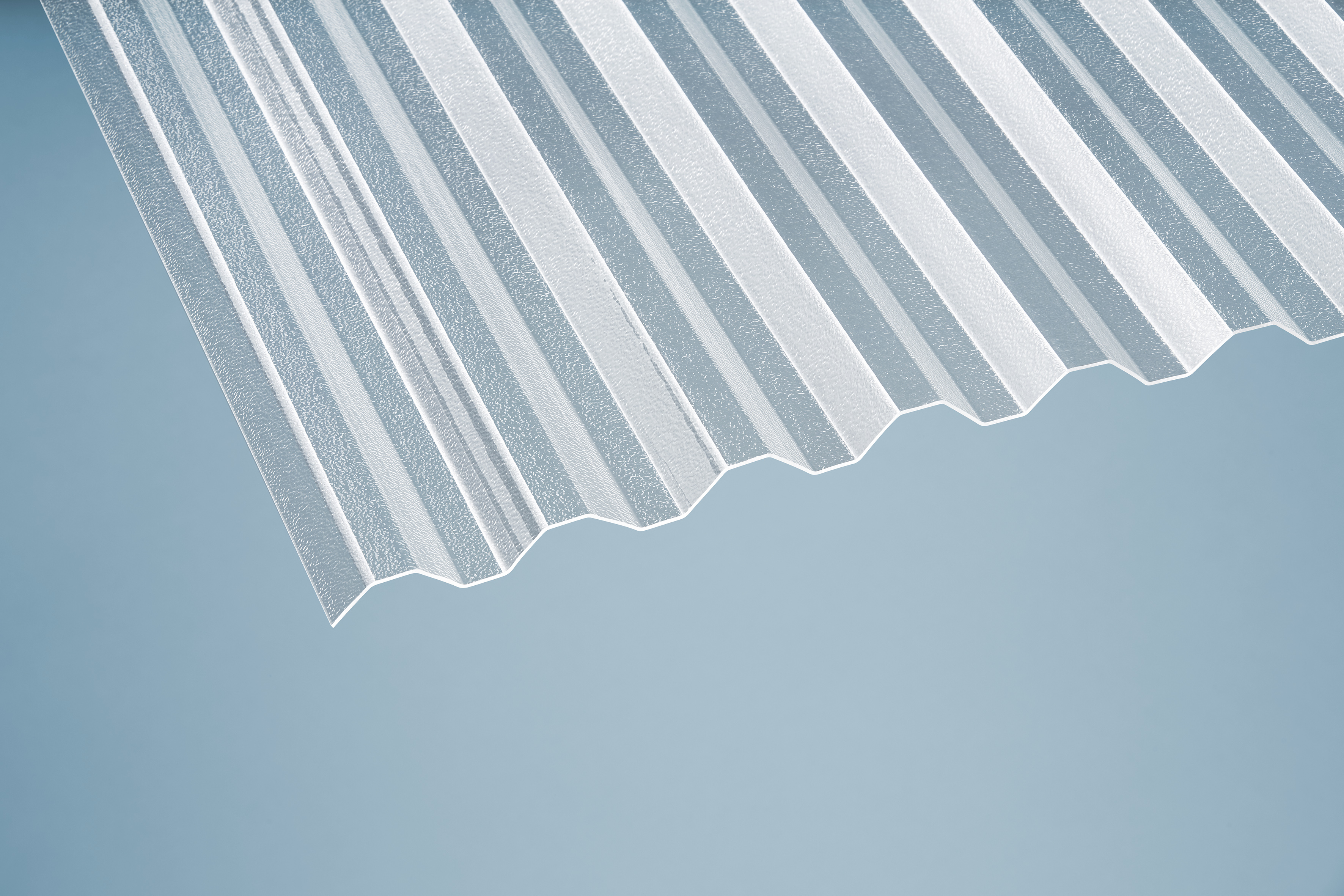 Acryl Profilplatten Trapez 76/18 gekräuselt - 1,5 mm