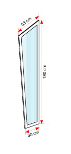 Alu-Seitenblende für Standard weiß