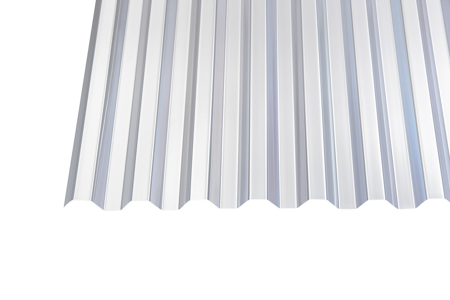 PVC Wellplatten 0,8 mm trapez klar