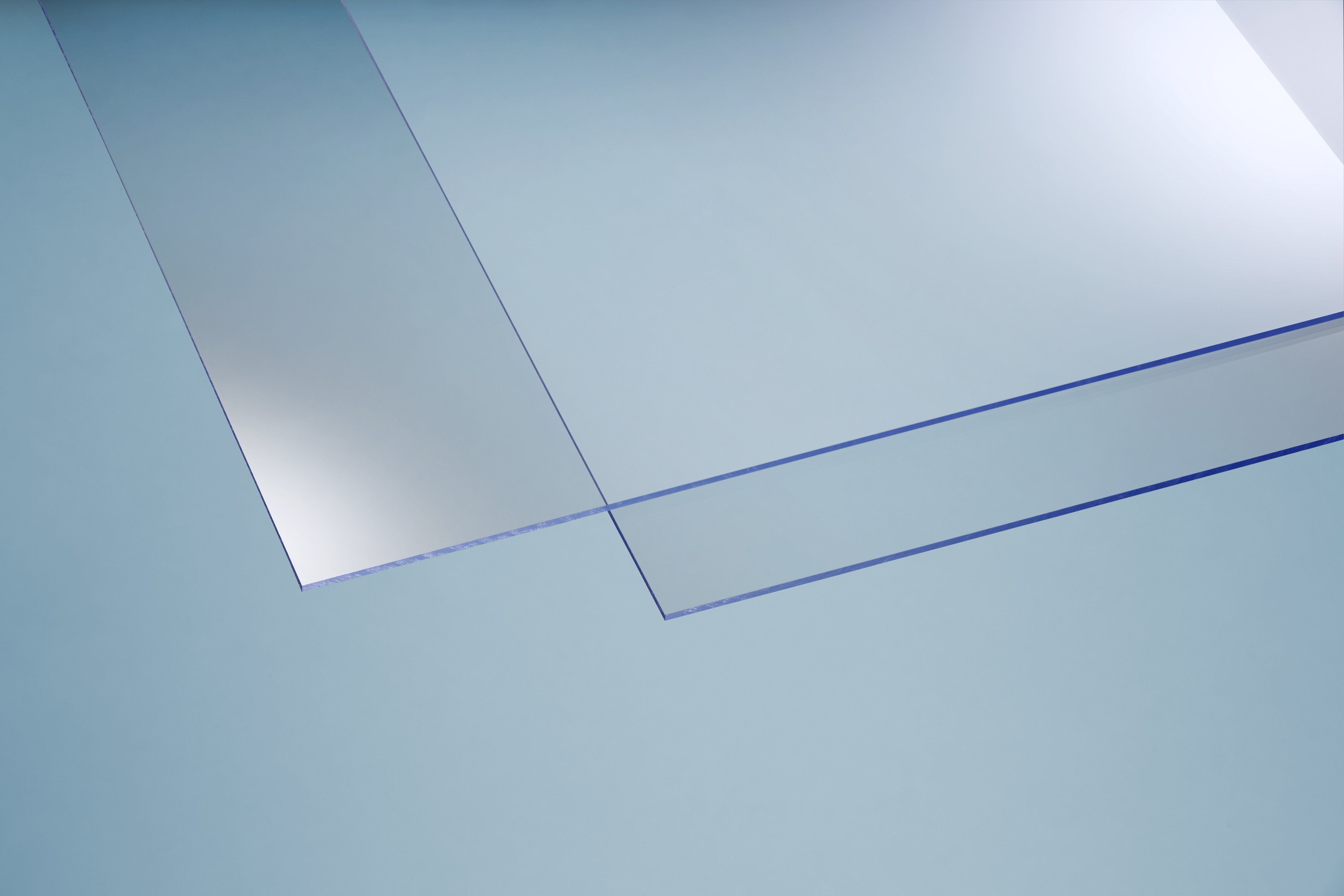 Hobbyglas glatt klar aus Polystyrol