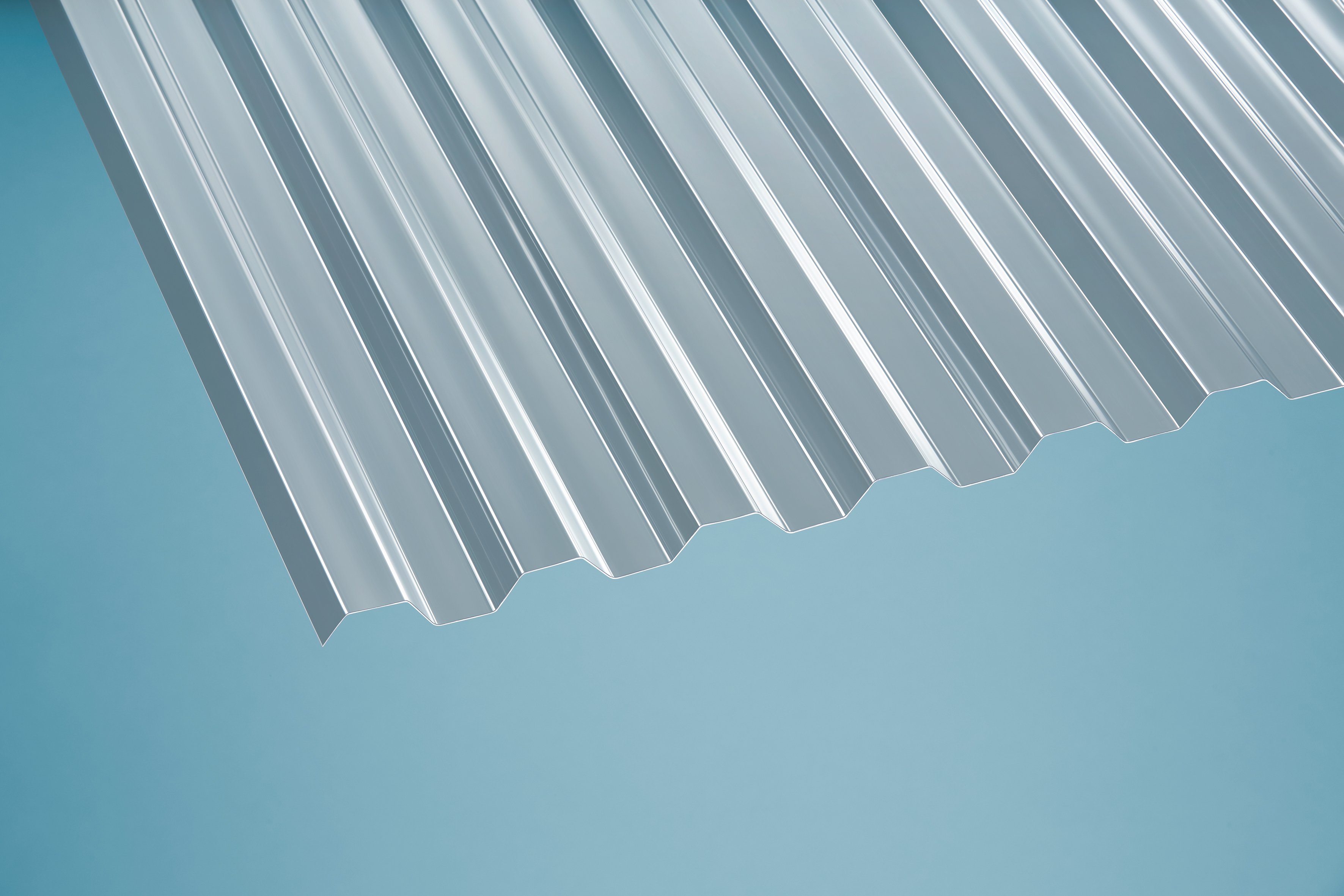 PC Profilplatten Trapez klar 0,8 mm